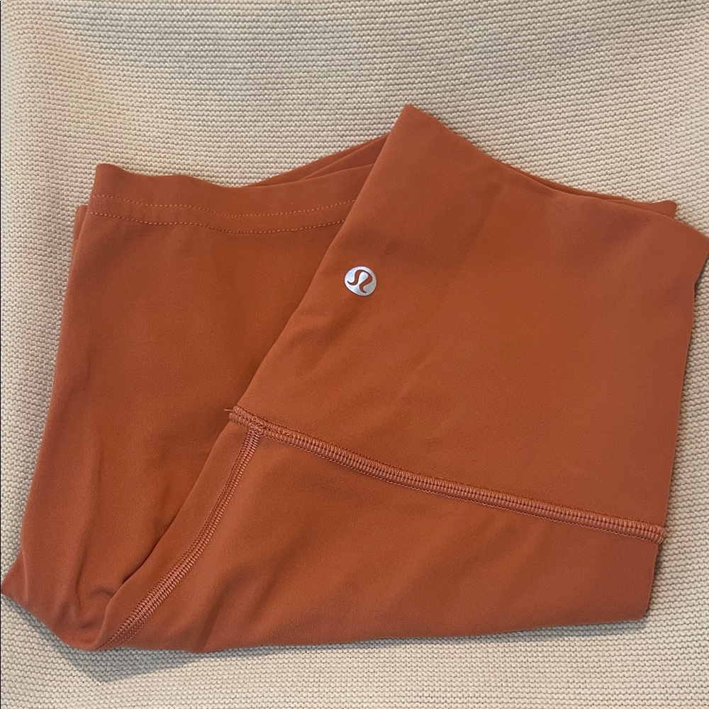 lululemon athletica Orange Bike Shorts